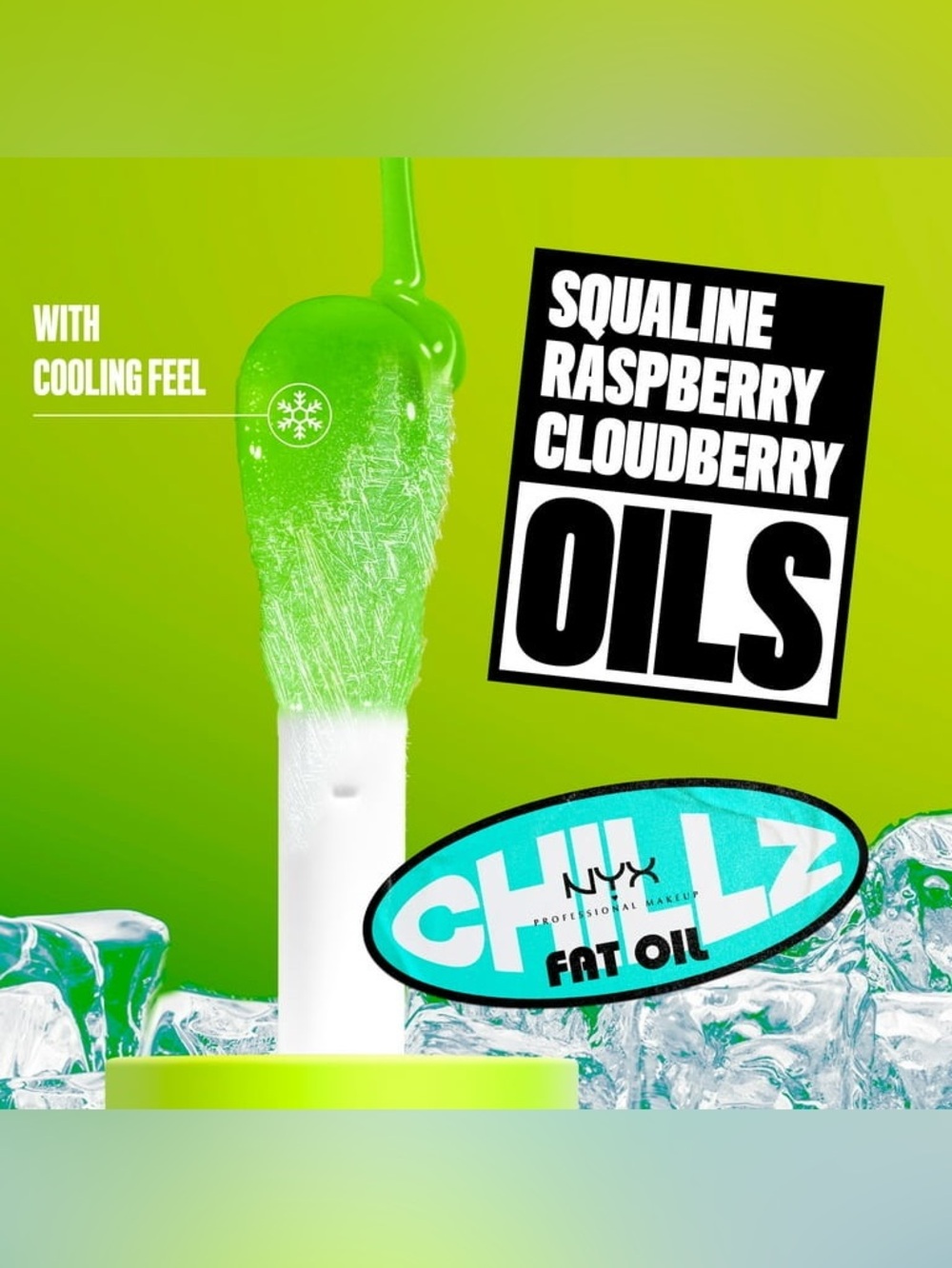 NYX Professional Makeup Fat Oil Chillz Lip Gloss, 12hr Hydration, Kiwi Freezie - Picture 6 of 6